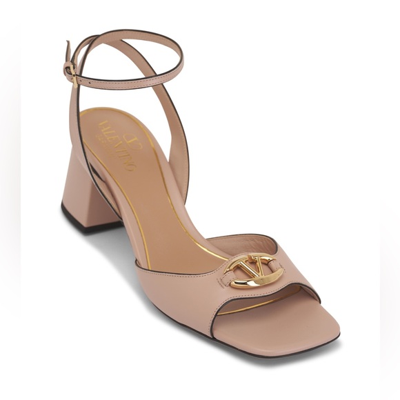 VALENTINO GARAVANI VLOGO Bold 60 leather sandals - Picture 1 of 12